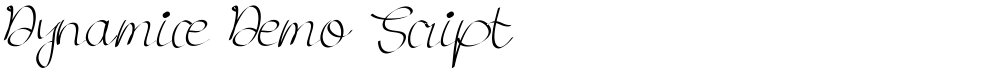 Dynamice Demo Script