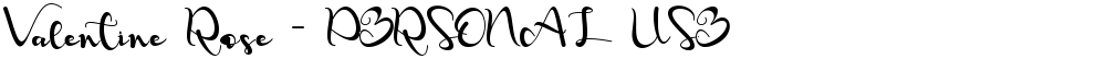 Valentine Rose - PERSONAL USE