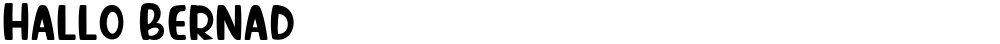 Hallo Bernad