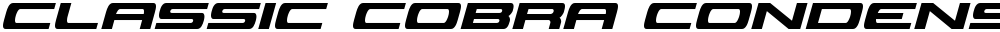 Classic Cobra Condensed Italic