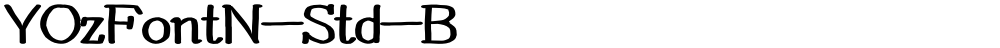 YOzFontN-Std-B