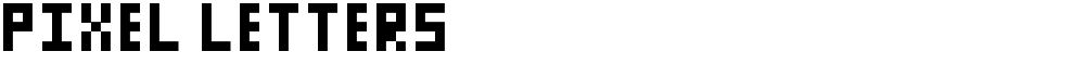 Pixel Letters