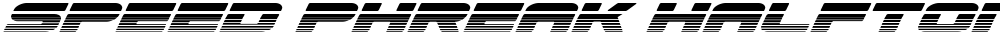 Speed Phreak Halftone Italic