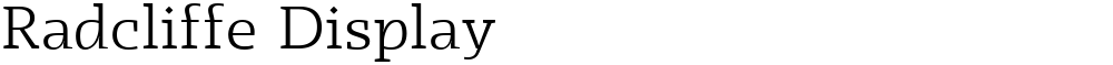 Radcliffe Display