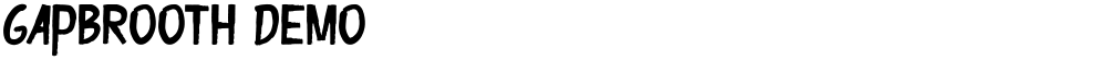 Gapbrooth Demo