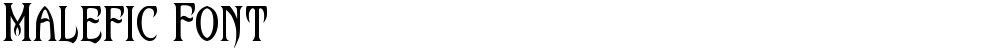 Malefic Font