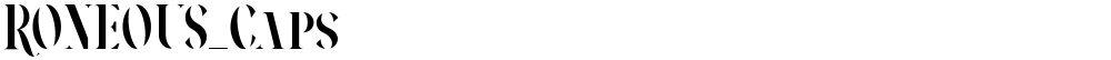 RONEOUS_Caps
