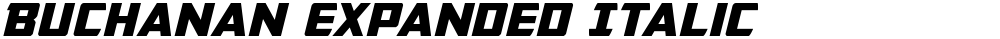 Buchanan Expanded Italic