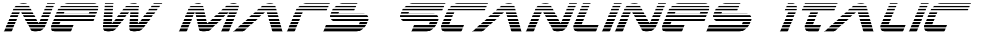 New Mars Scanlines Italic