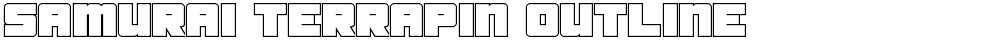 Samurai Terrapin Outline