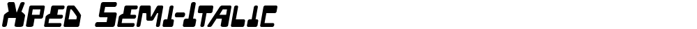 Xped Semi-Italic