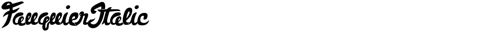 FauquierItalic