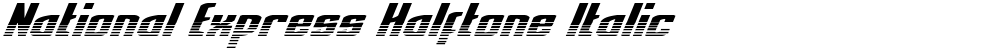 National Express Halftone Italic