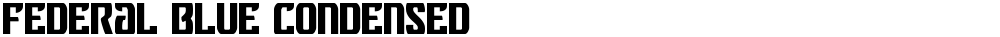Federal Blue Condensed