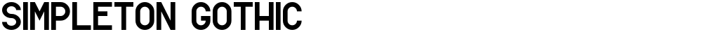 Simpleton Gothic