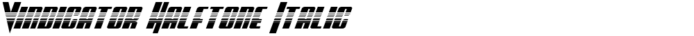 Vindicator Halftone Italic