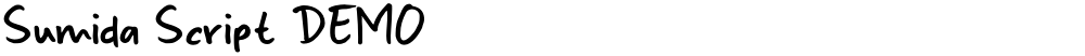 Sumida Script DEMO