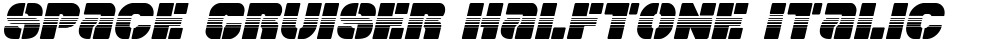 Space Cruiser Halftone Italic