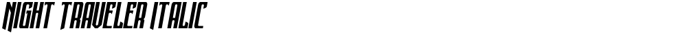 Night Traveler Italic