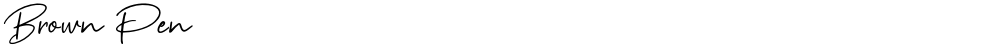 Brown Pen