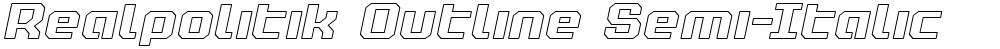 Realpolitik Outline Semi-Italic