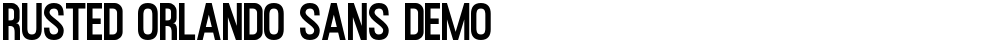 Rusted Orlando Sans Demo