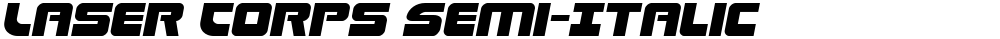 Laser Corps Semi-Italic