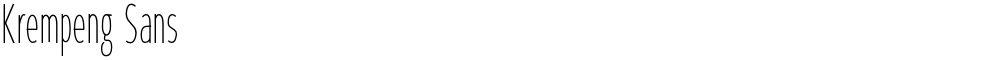 Krempeng Sans