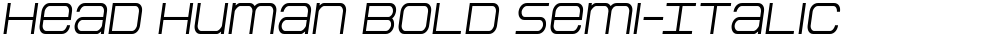 Head Human Bold Semi-Italic