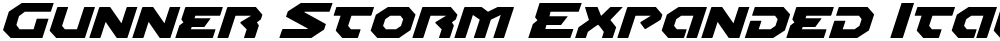 Gunner Storm Expanded Italic