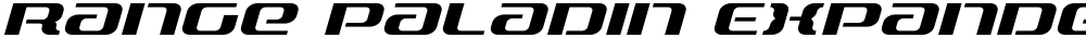 Range Paladin Expanded Italic