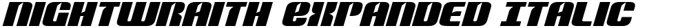 Nightwraith Expanded Italic