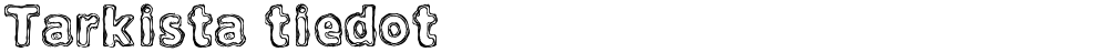 Tarkista tiedot