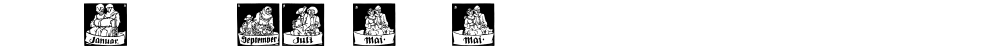Monats-Vignetten 1