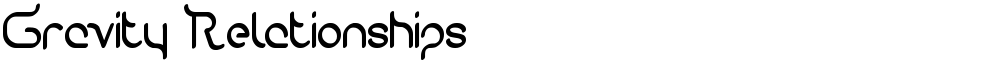 Gravity Relationships