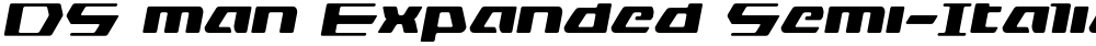 DS man Expanded Semi-Italic