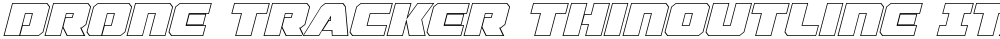 Drone Tracker ThinOutline Ital