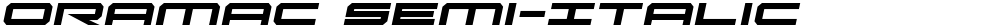 Oramac Semi-Italic