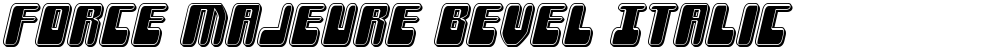 Force Majeure Bevel Italic