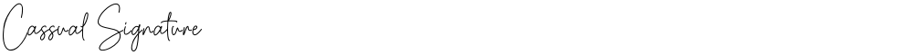 Cassual Signature