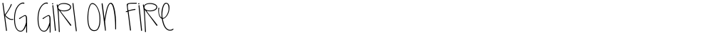 KG Girl On Fire