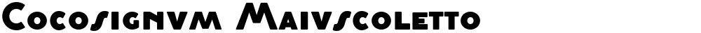 Cocosignum Maiuscoletto