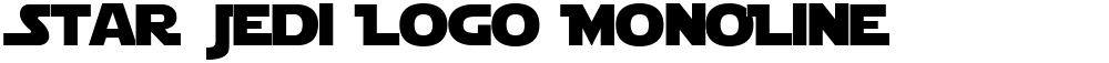 Star Jedi Logo MonoLine