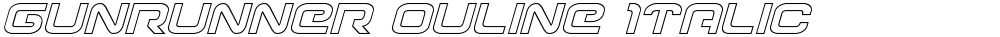 Gunrunner Ouline Italic