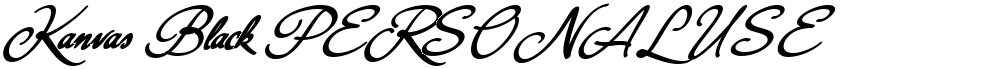Kanvas Black PERSONAL USE