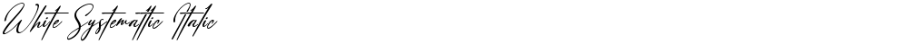 White Systemattic Italic