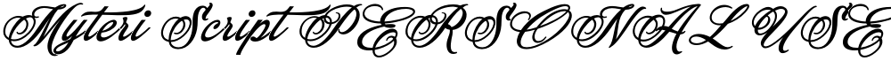 Myteri Script PERSONAL USE ONLY