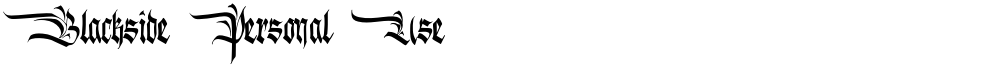 Blackside Personal Use
