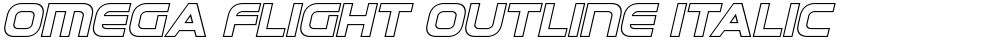 Omega Flight Outline Italic