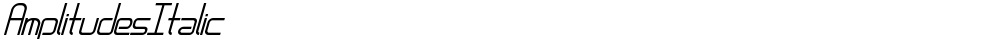 AmplitudesItalic